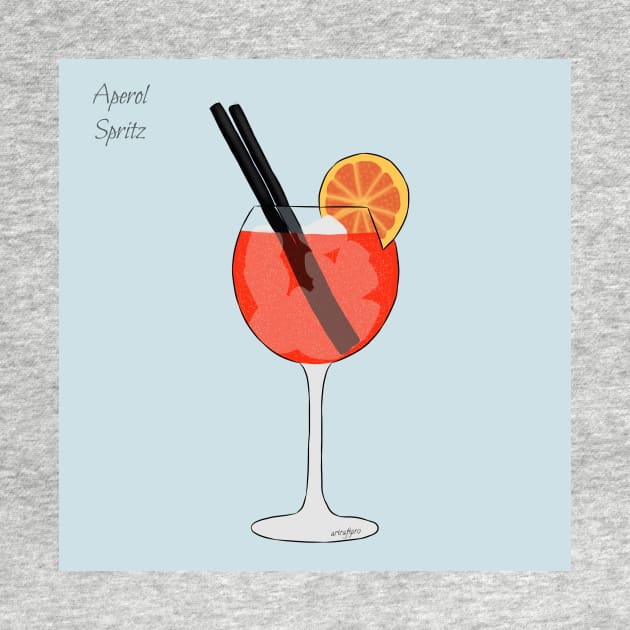 Aperol Spritz Cocktail Summer Drink by ArtRaft Pro